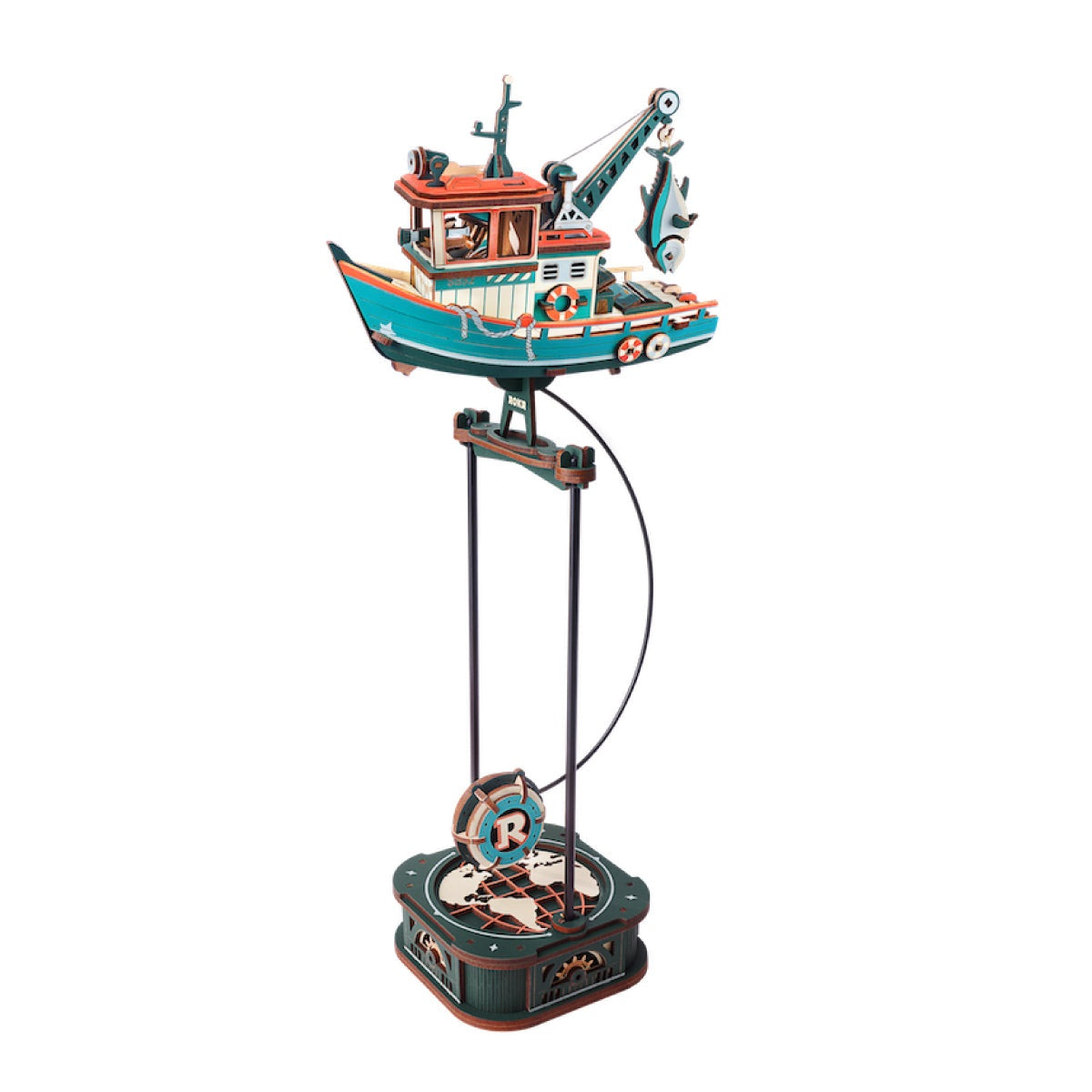 ROKR Lucky Trawler MCD08 — completed model DIY kit display