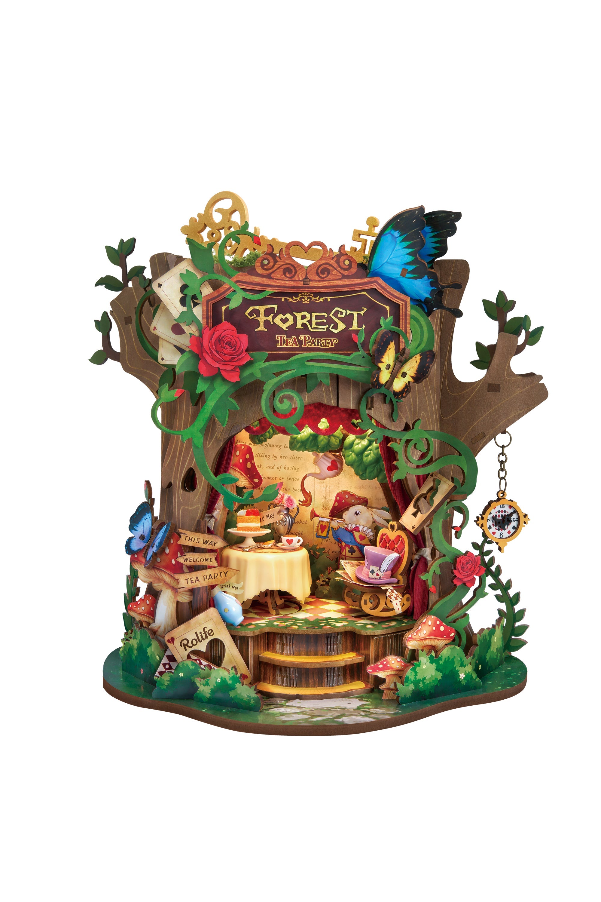 Rolife Forest Tea Party AMT03 — completed model DIY kit display