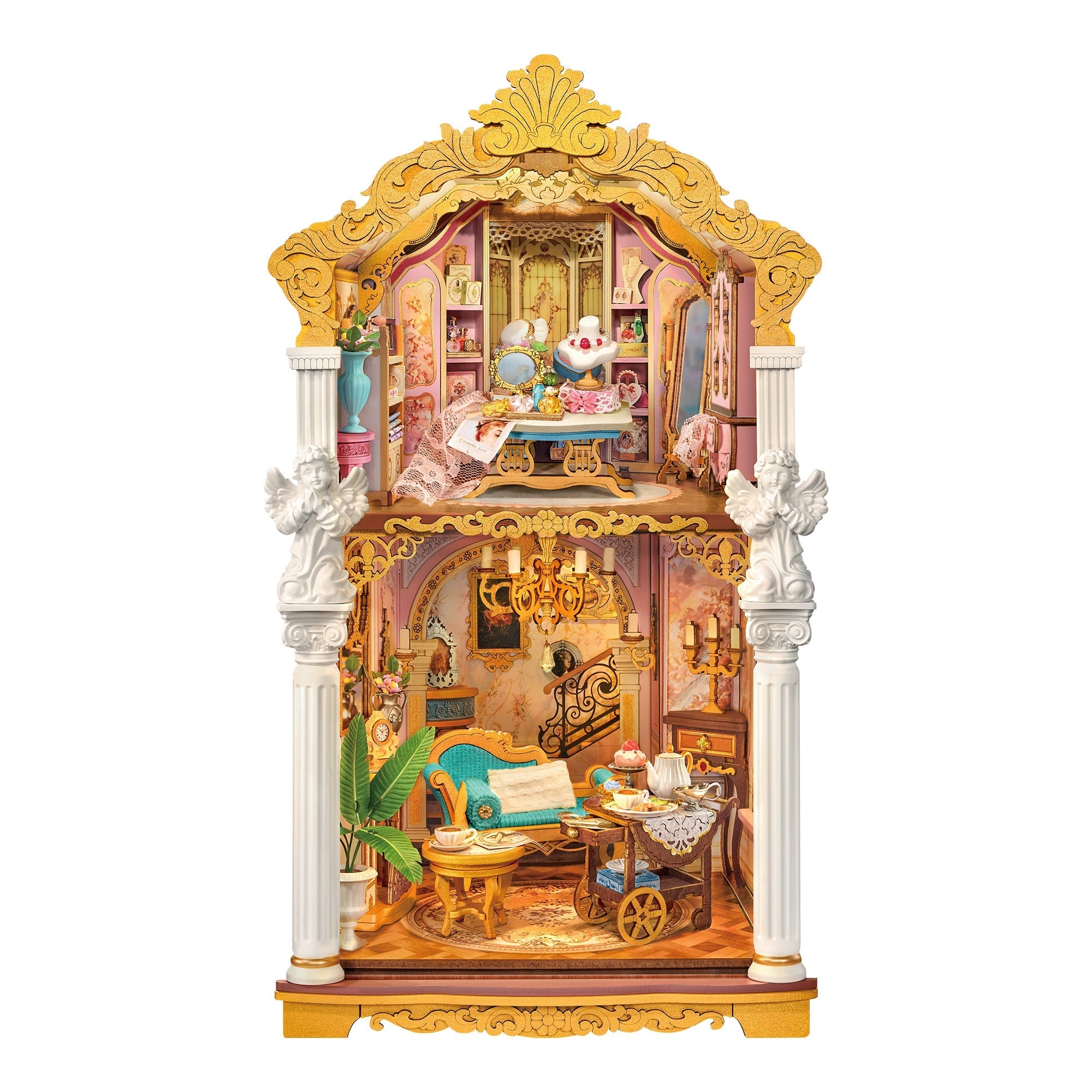 Rolife Rococo Salon TGB24 — completed model DIY kit display