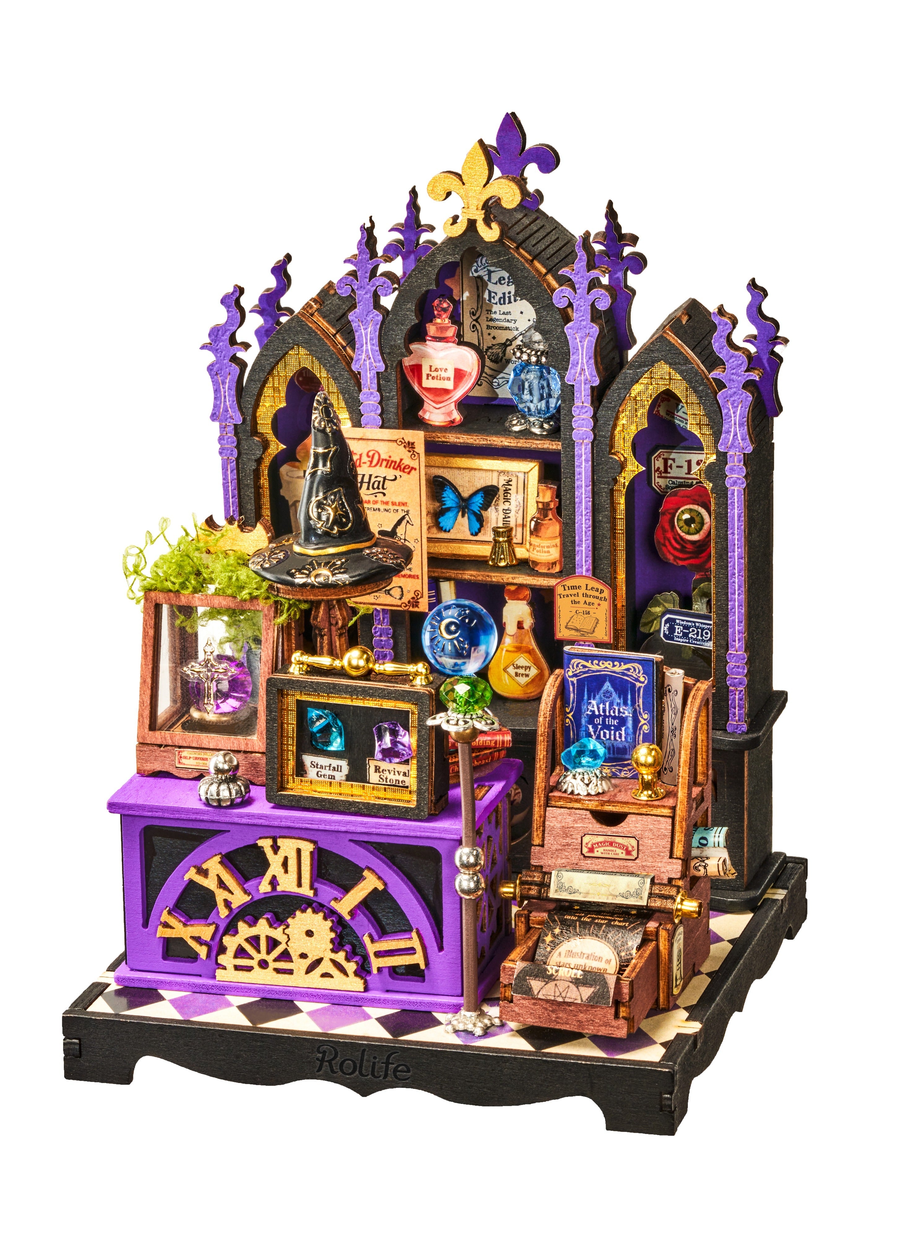 Rolife Rolife Curio Corner DS056 — completed model DIY kit display