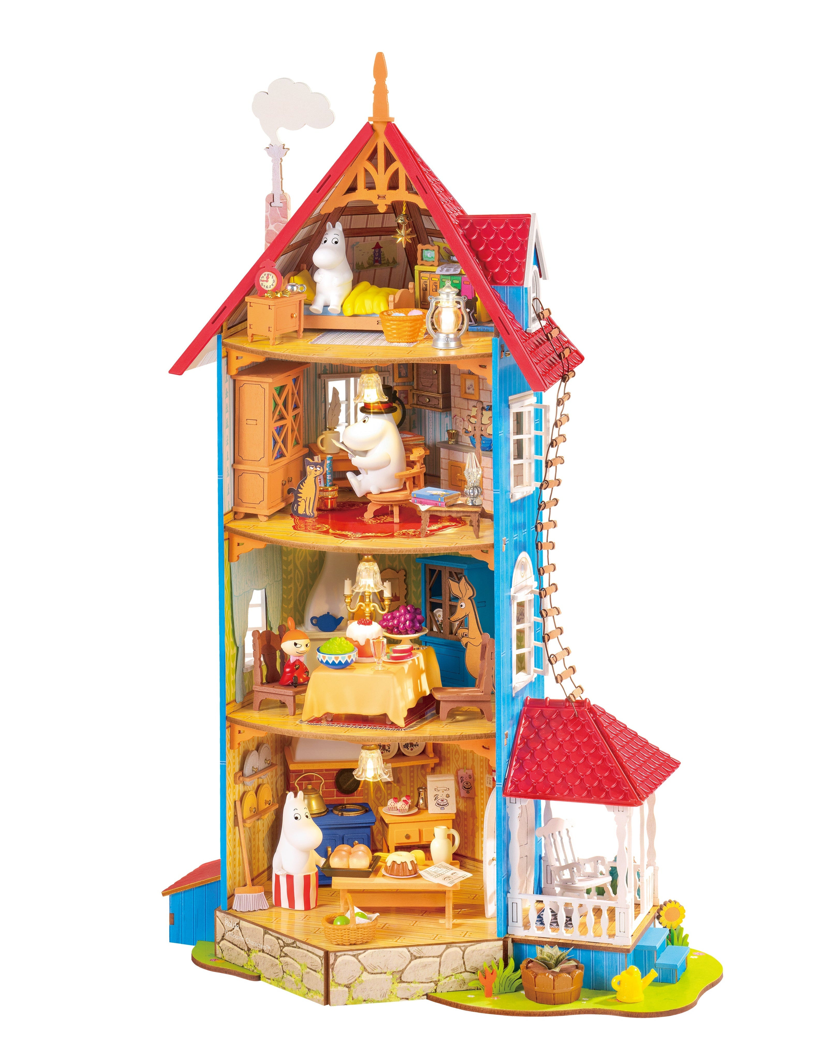Rolife Rolife Moominhouse DA009 — completed model DIY kit display