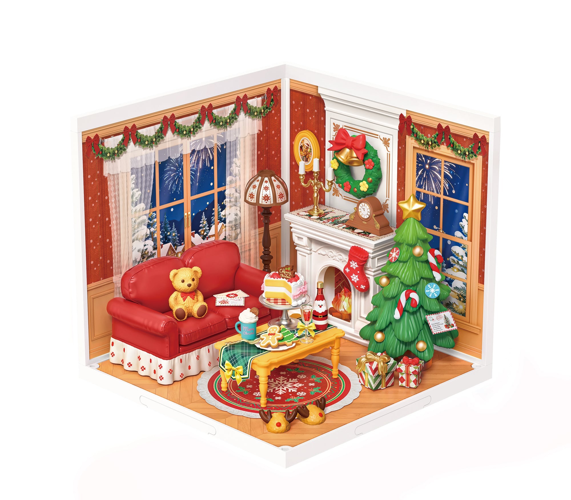 Rolife Twinkling Christmas Eve DWZ03 — completed model DIY kit display