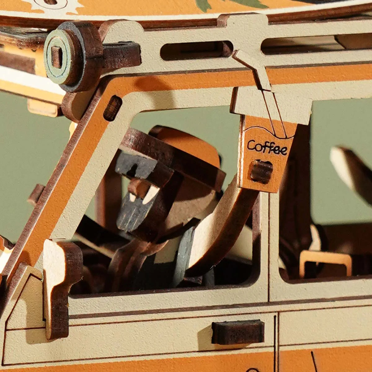 ROKR Road Tripper Pendulum Balance Toy 3D Puzzle - MCD03 | Wooden Vintage Car Kinetic Desk Toy