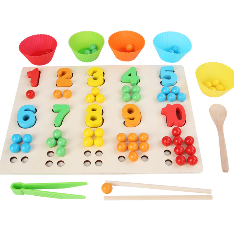 Early Educational Wooden Rainbow Toy Balls Set Color Matching Baby Toys Montessori Kids Education Wooden Montessori Toy