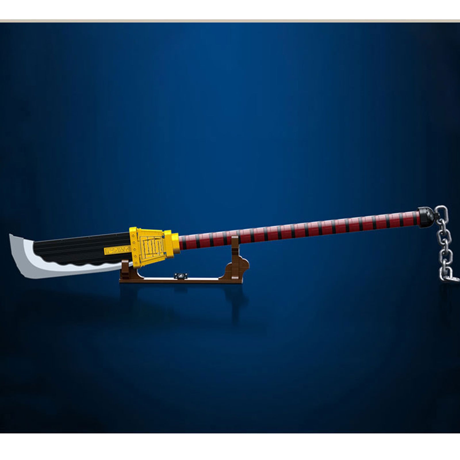 Demon 1510 1319PCS Creative Expert Ideas White Beard Bisento Knife Weapon Sword Moc Ornament Bricks Model Building Blocks Anime Toys