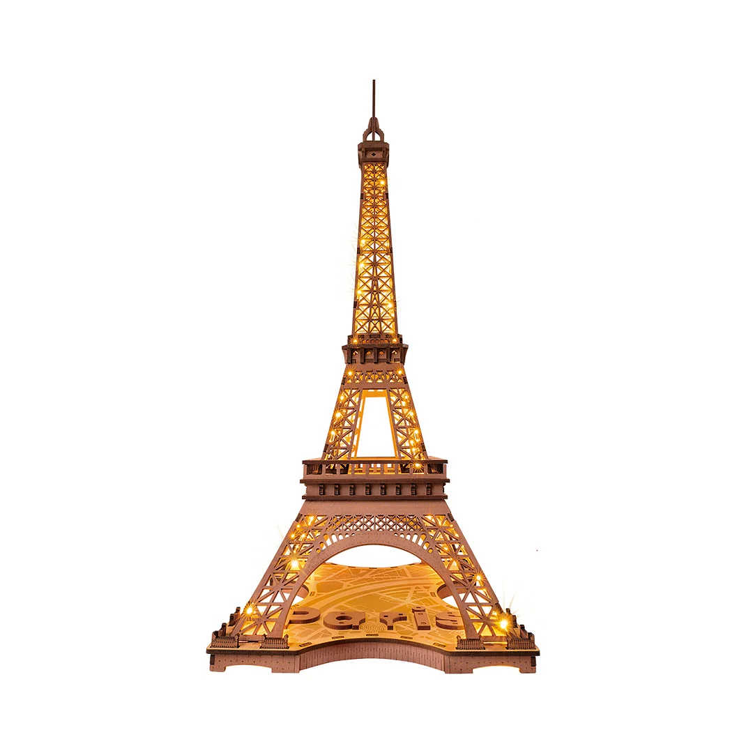 Robotime Rolife ROKR Night of the Eiffel Tower 3D Wooden Puzzle TGL01