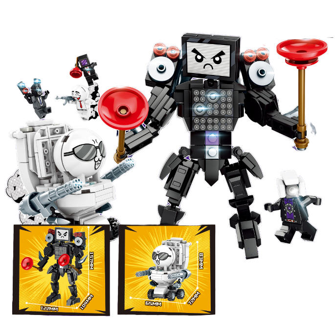 Epic Builders Showdown - 378PC Multi-Pack Construction Set for Kids 6+ | STEM Building Blocks with 4 Themed Packs | Creative Battle Play