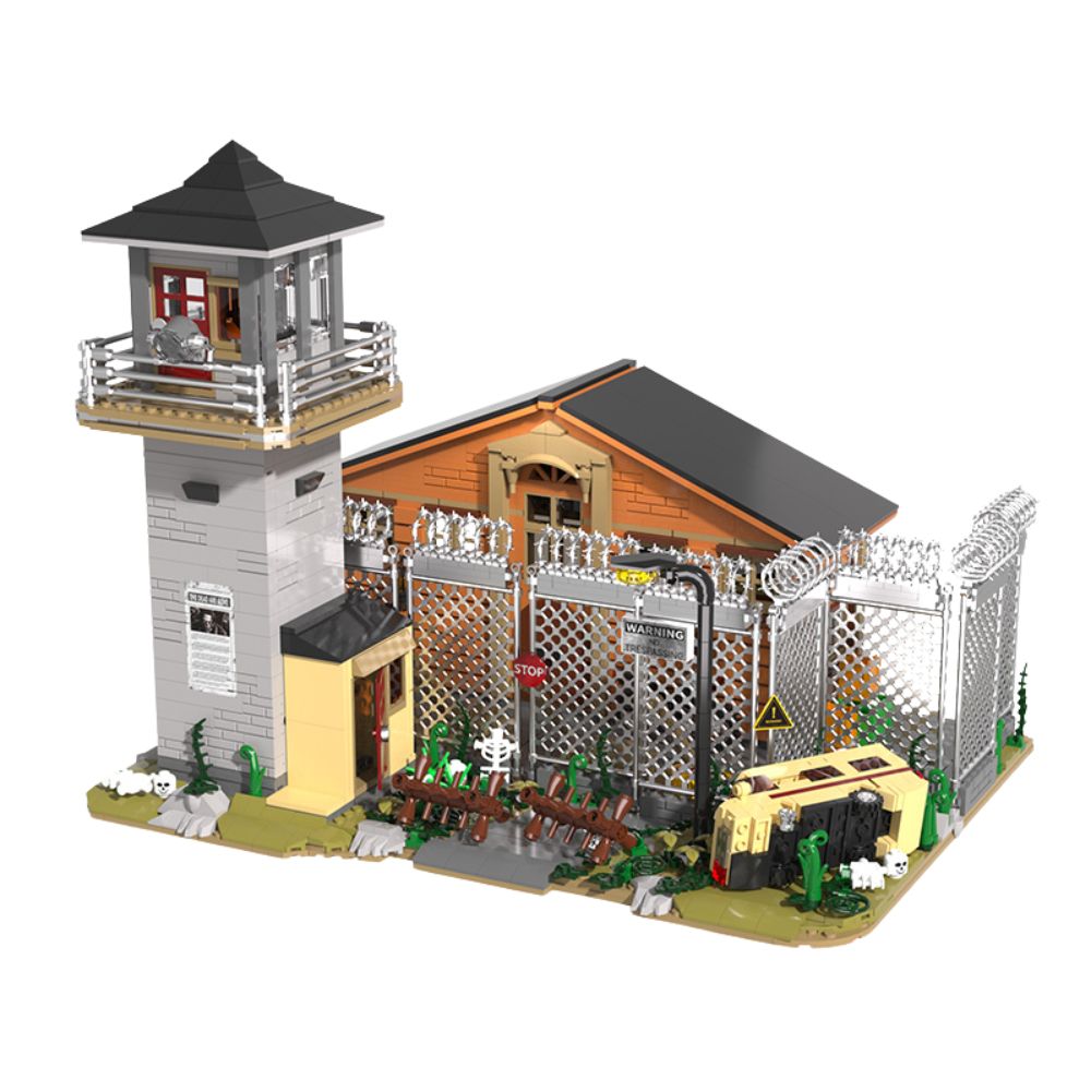 2288pcs The Walking Dead Apocalypse Prison Building Block Creative Design WGC