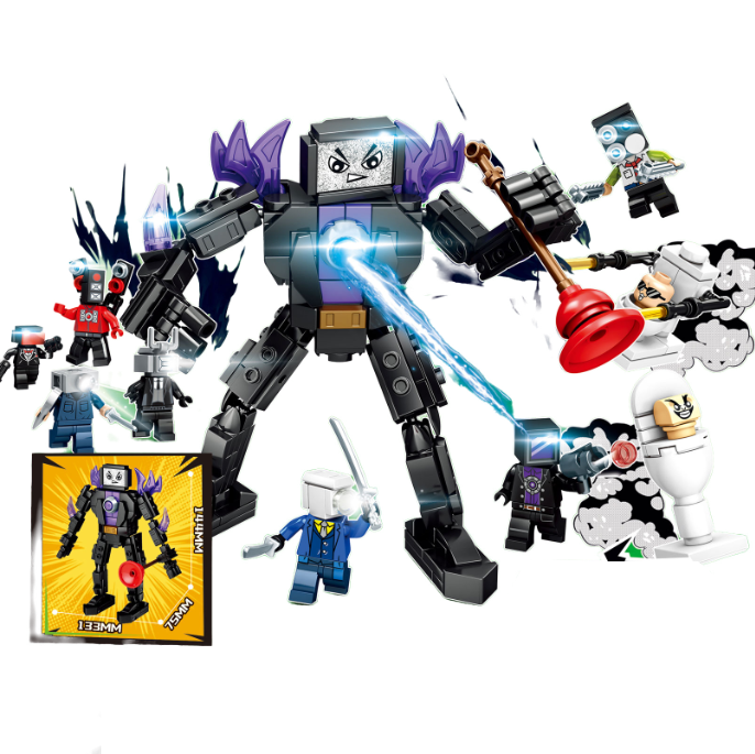 Wacky Hero vs. Security Bot Building Blocks – 378PC Creative Construction Set for Kids Ages 8+ | STEM Learning Toy for Boys & Girls | Educational Building Blocks for Logic, Creativity & Fun Play