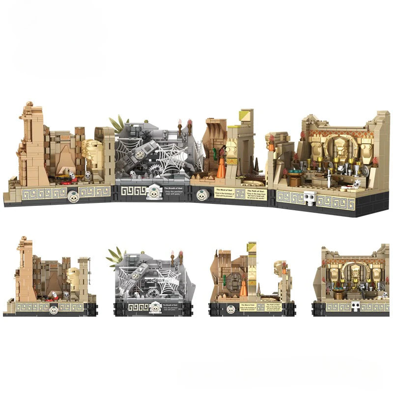 2388PCS Indiana Jones Tomb Adventure Building Blocks Raiders Of The Lost Ark Scenes DIY Model WGC
