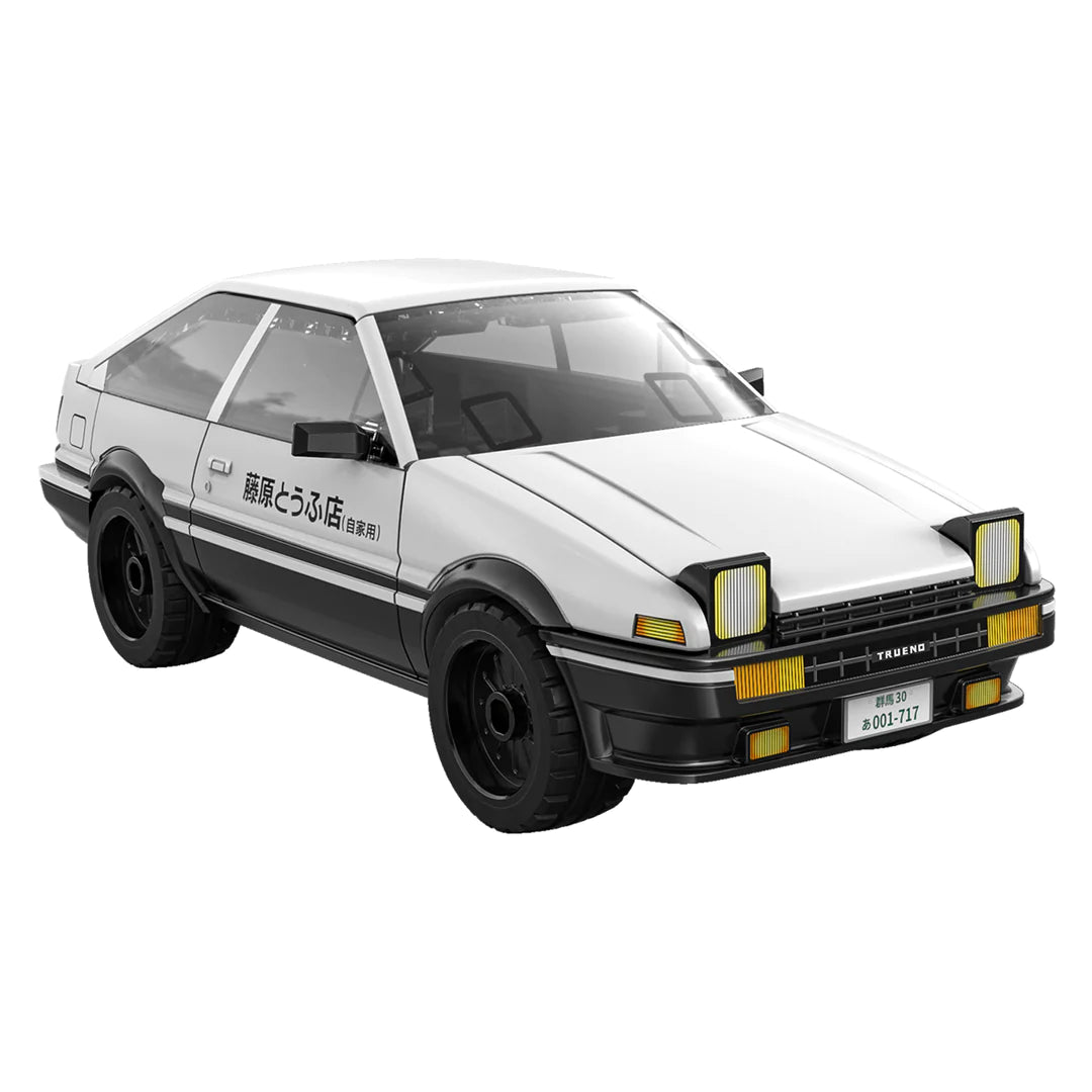 CaDA C55018W Initial D 1:35 Toyota Trueno AE86  Building Block Toyota model racing car