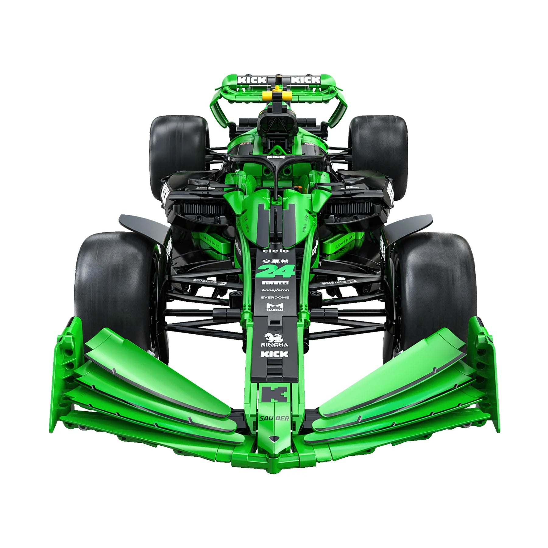 CADA 2553pcs KlCK Sauber F1 Team C44 2024 C64010W for Children Adult