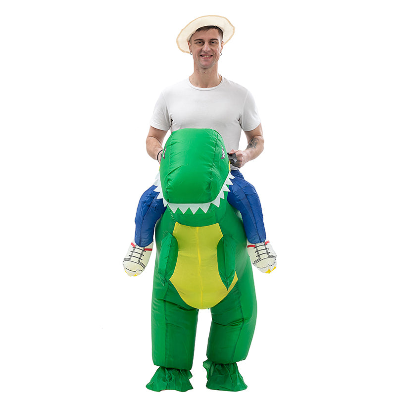 Green Inflatable Dinosaur Costume toddle Halloween Christmas Party Cosplay Costumes Dress Suit for children Adult book week costume