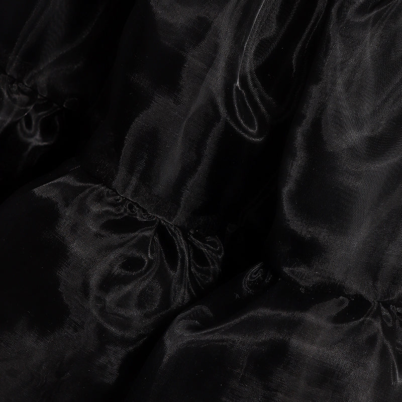 Girls Wednesday Dress Flying Sleeve Tulle Party Dress Halloween Fancy-Dress Cosplay Costume