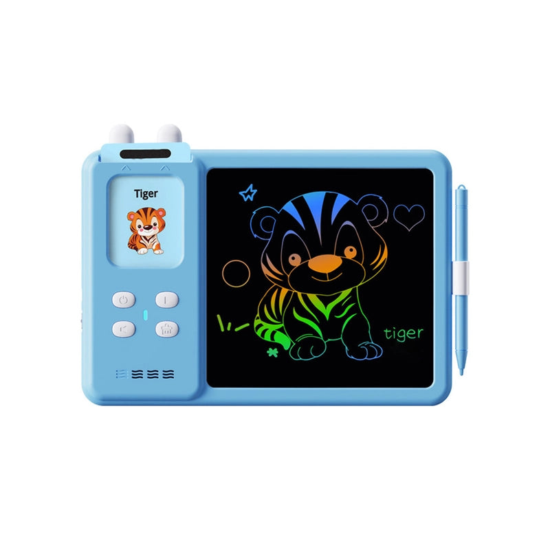 510 Words BLUE 2in1 Educational Toy Talking Flash Cards Learning Machine with Writing Tablet