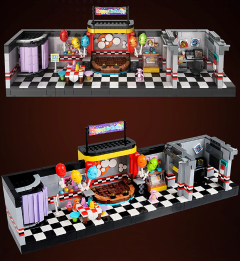 1388PCS Five Nights at Freddy's scene Movie & Game DIY Model Building Blocks WGC