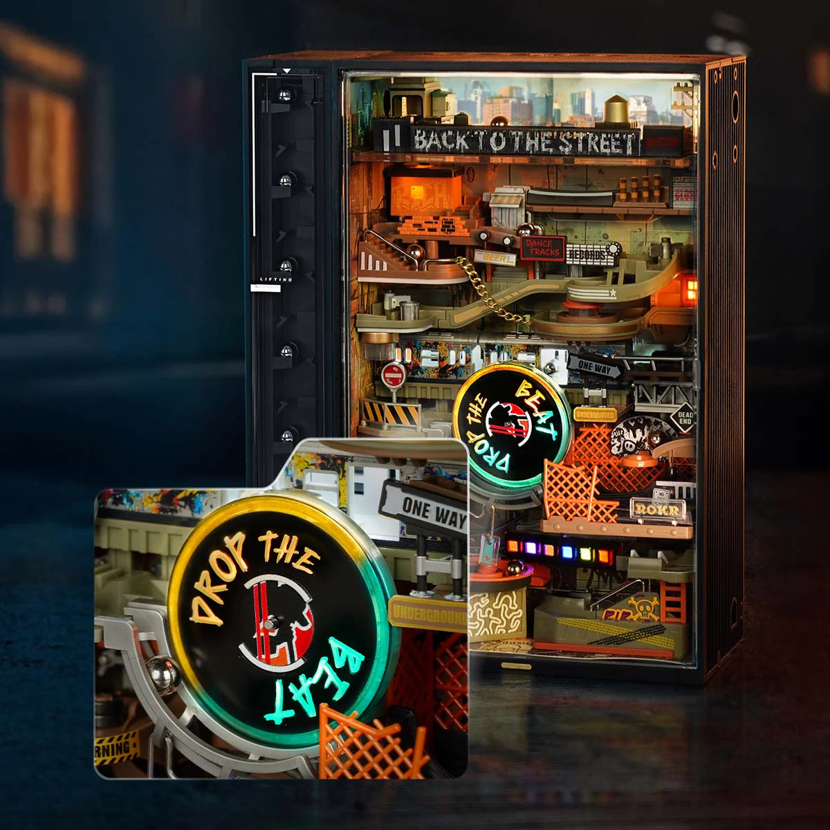 ROKR Hip-Hop Street Marble Run Mechanical 3D Puzzle MR03S