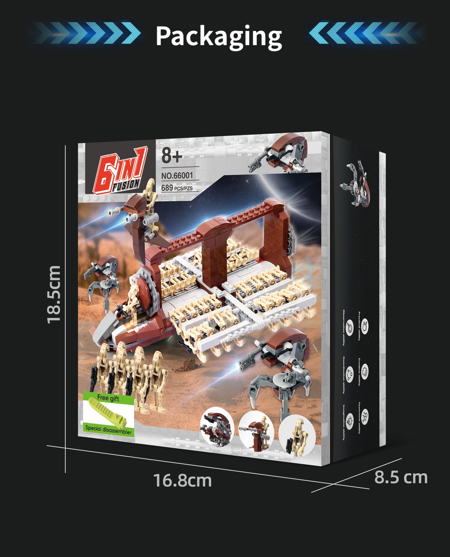 689PCS Star Wars Platoon Model Bricks Platoon Attack Building Blocks Set Machine and Destroyer Robot Bricks Toys For Children Birthday Gifts