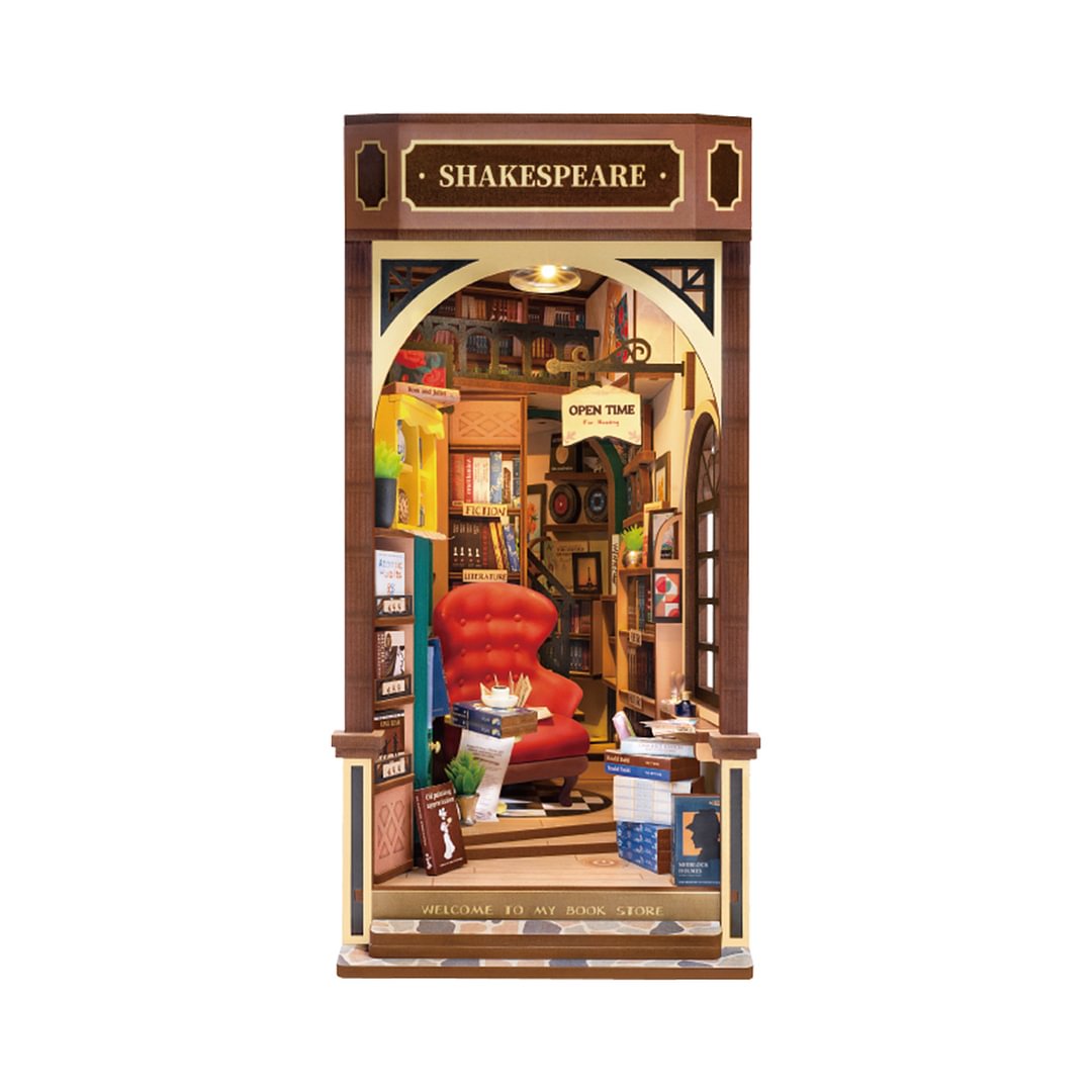 Rolife  Bookstore 194 Pics French Famous  Landmark Shakespeare and Company Touch light Gift TGB07