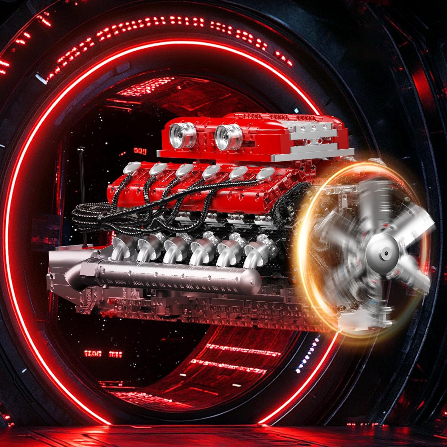 Mould King 10169 Italian Supercar V12 Engine Building Set | 3,472 Pcs