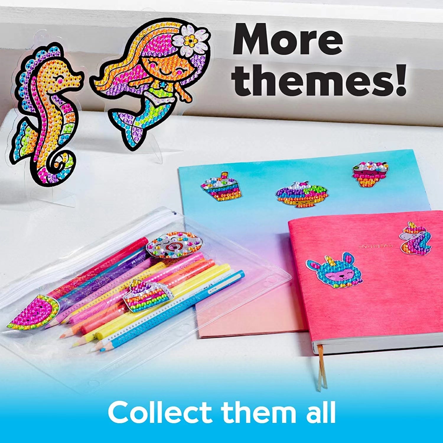 Magical Big Gem Painting DIY Arts and Crafts DIY Diamond Painting Stickers Kits for Kids Diamond Art Sticker Paint with Diamonds