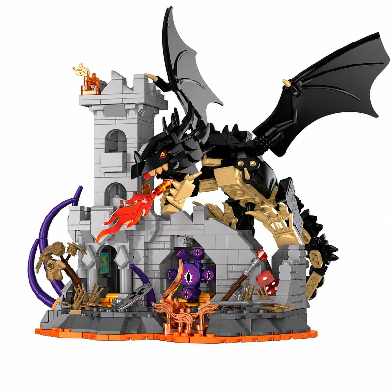 Dragon Flame Castle building blocks set main product image