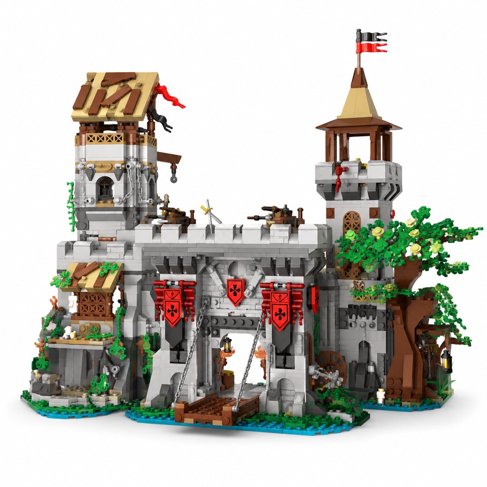 Medieval Knight Fortress building blocks set main product image
