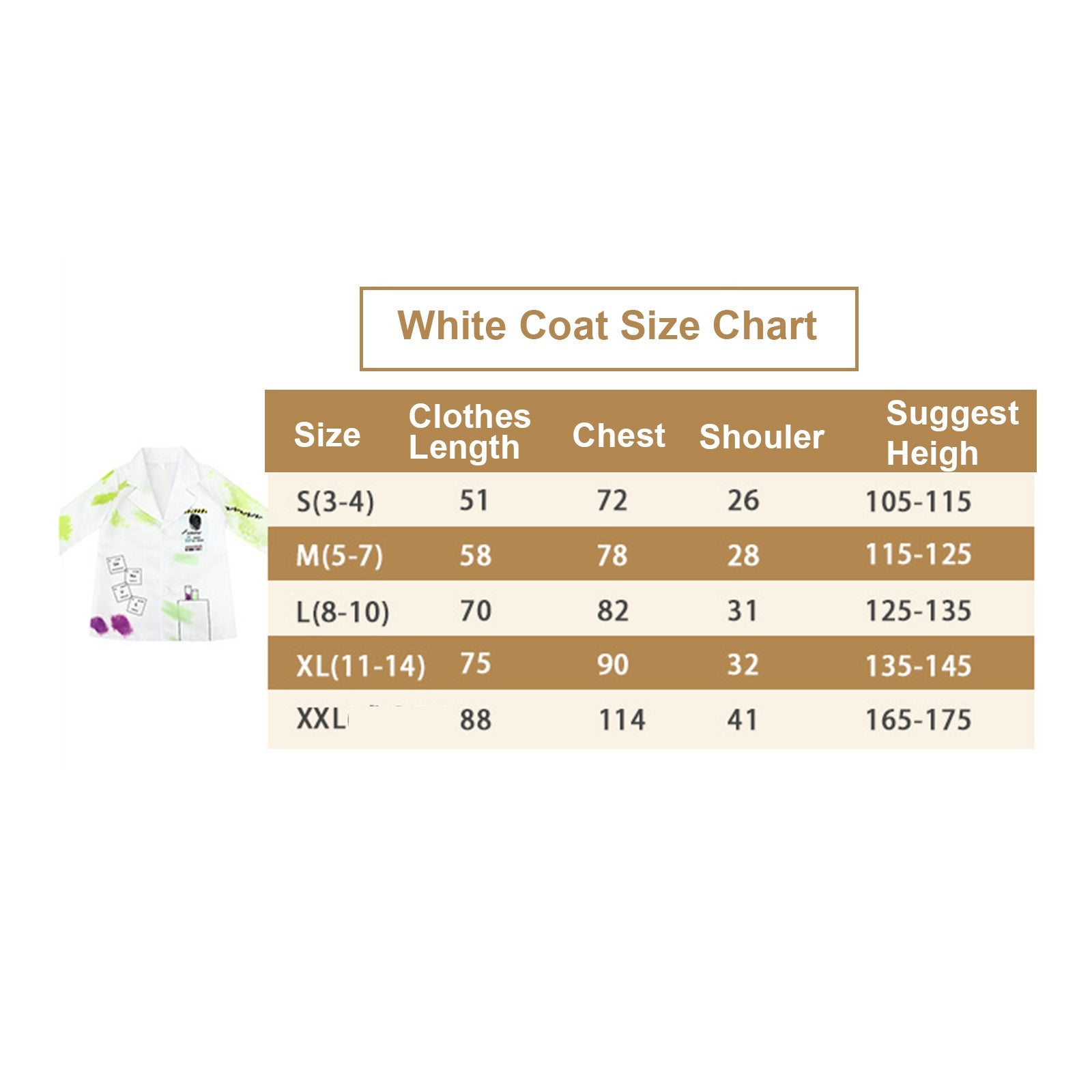 Indoor Boy kids Mad Scientist Outfit Halloween Fancy Dress halloween cosplay includes wig Book Week Costume