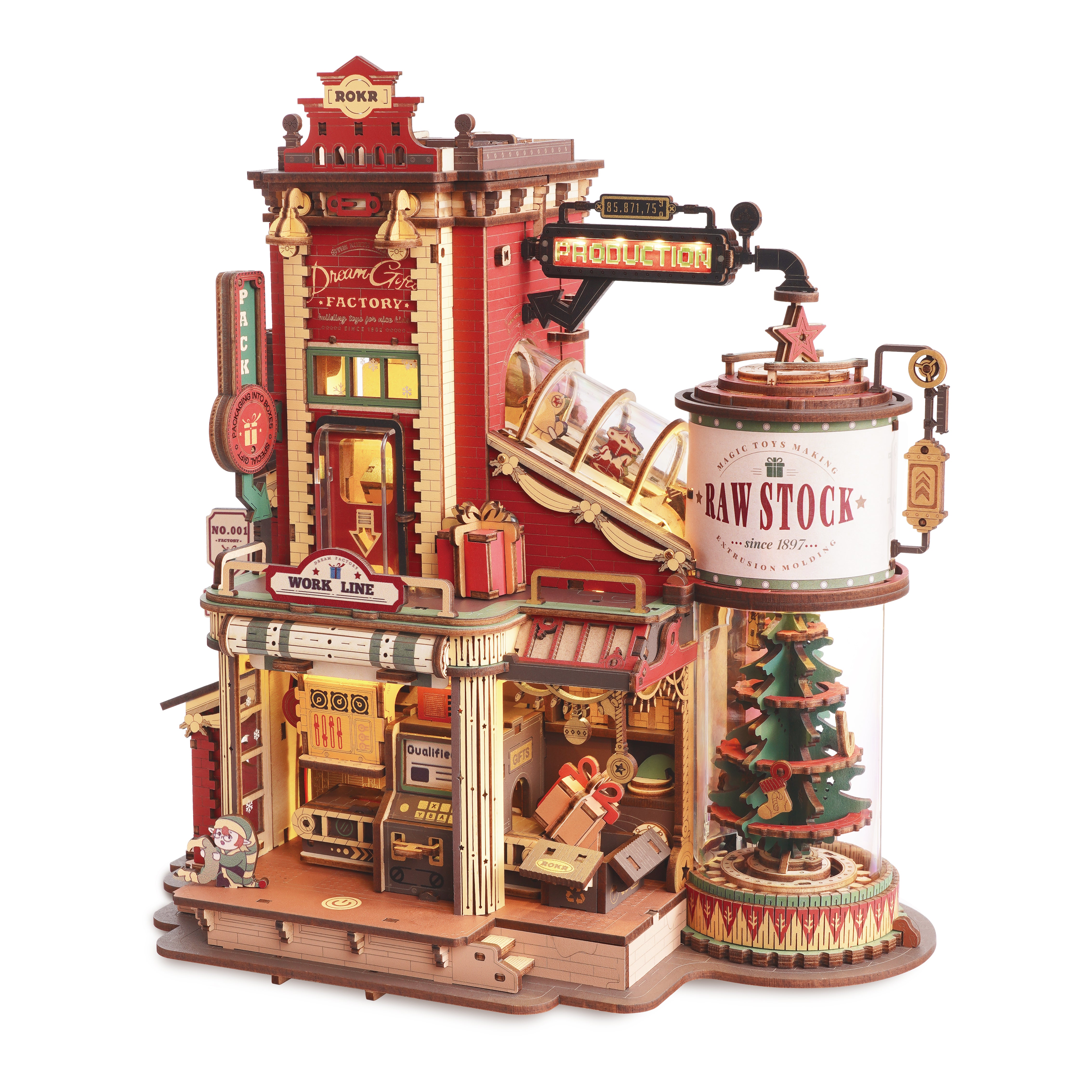 ROKR Dream Gift Factory Wooden Music Box EAB01