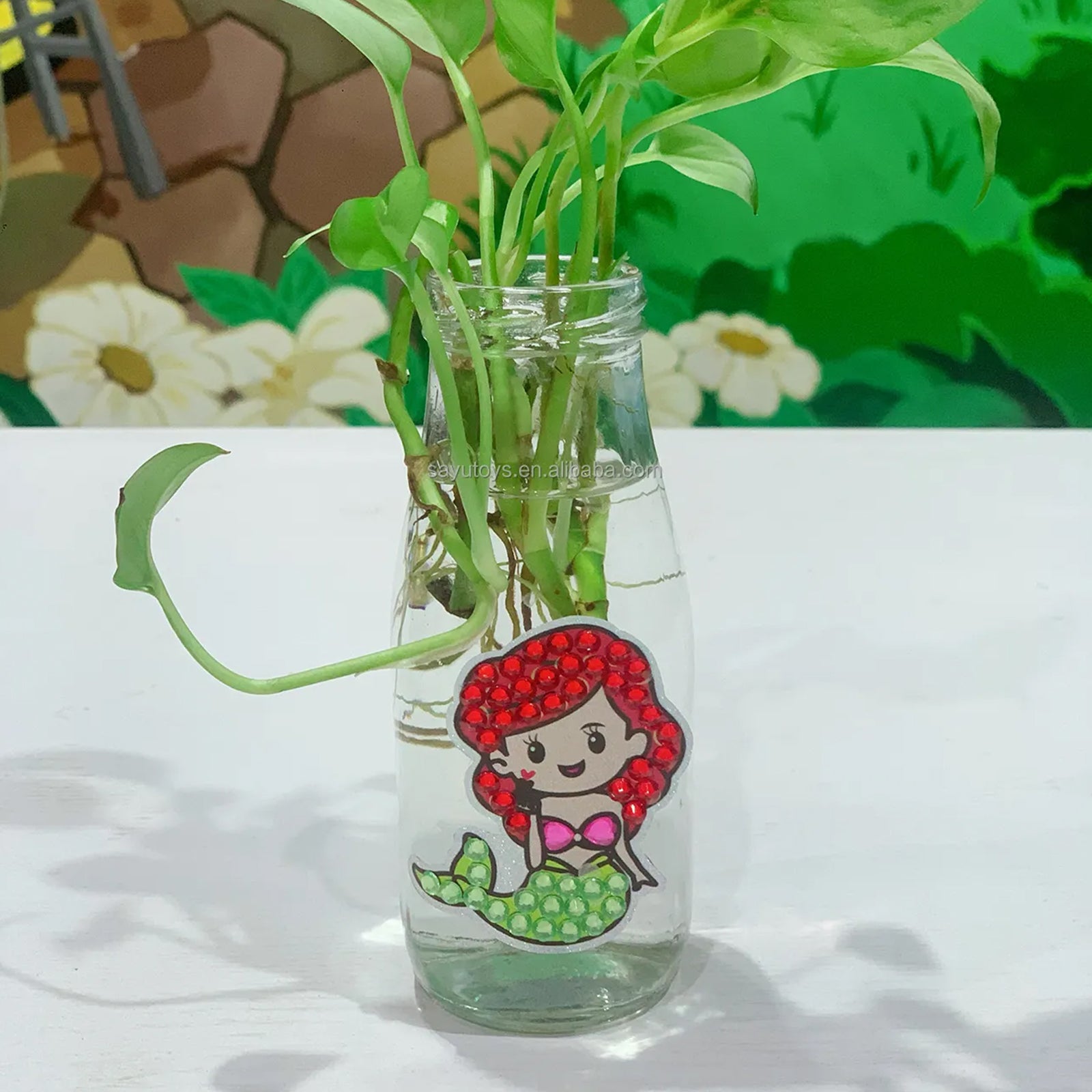 Magical Big Gem Painting DIY Arts and Crafts DIY Diamond Painting Stickers Kits for Kids Diamond Art Sticker Paint with Diamonds -Princess