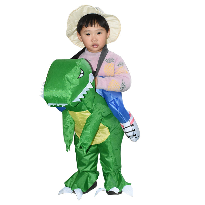 Green Inflatable Dinosaur Costume toddle Halloween Christmas Party Cosplay Costumes Dress Suit for children Adult book week costume