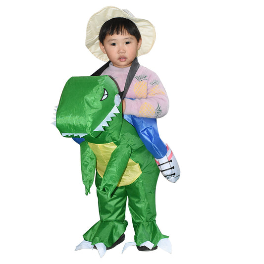 Green Inflatable Dinosaur Costume toddle Halloween Christmas Party Cosplay Costumes Dress Suit for children Adult book week costume