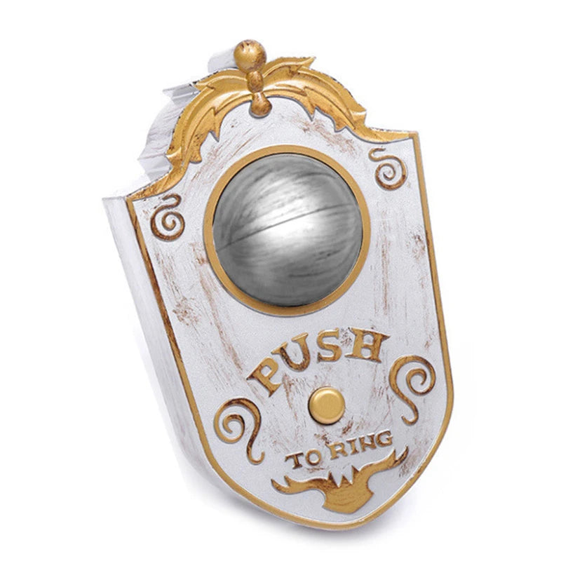 Halloween Doorbell with LED Lightup Eyes Creepy Sound Eyeball Doorbell Halloween Prop Spooky Toy Decoration Book Week Costume