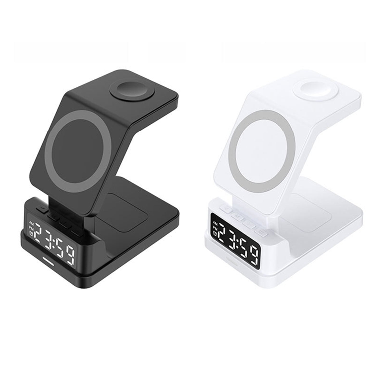 4 in 1 Fast Charging Wireless Charger Stand for iPhone 12 13 14 Pro Max Airpods Apple Watch 15W Magsafe Quick Charg Alarm Clock