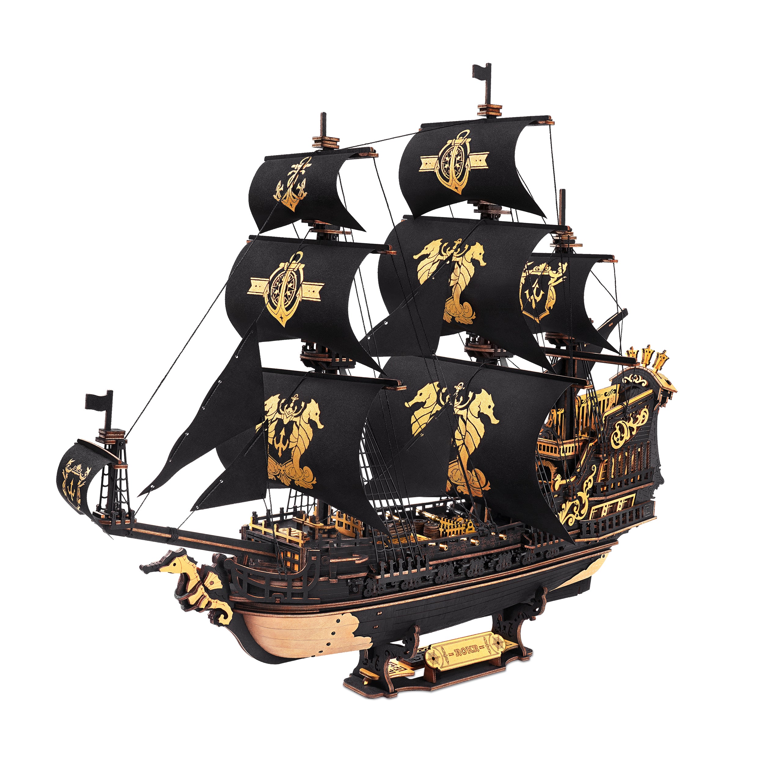 ROKR The Seahorse Barque 3D Wooden Puzzle MCB02