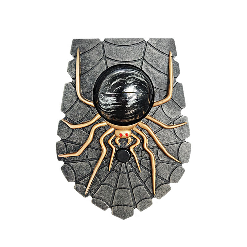 Halloween Spider Doorbell with Scary Eyeball Glowing One-Eyed Doorbell Push with Spooky Sounds Decorations Book Week Costume