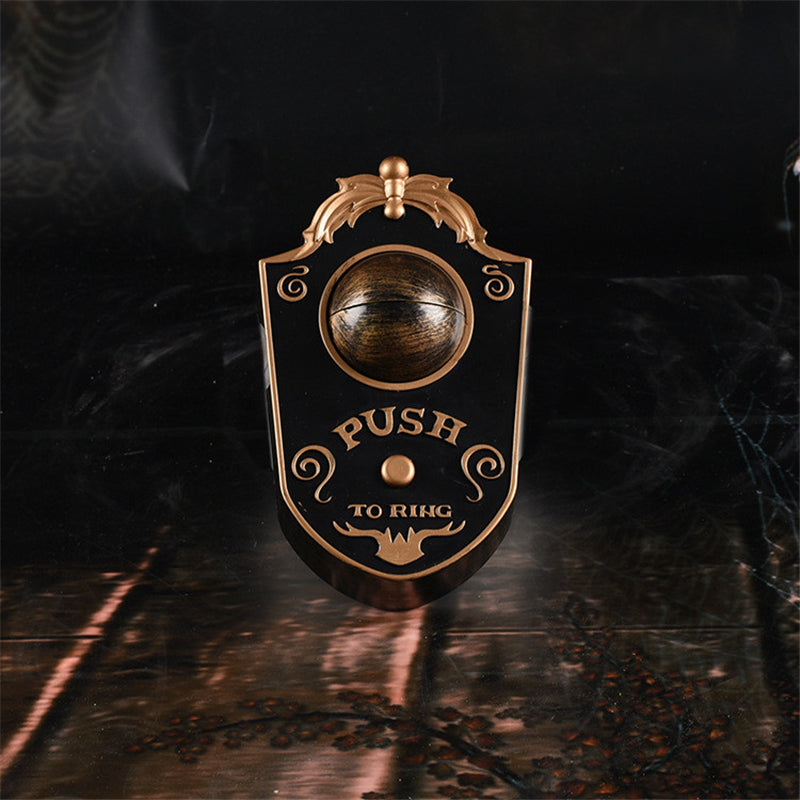 Halloween Doorbell with LED Lightup Eyes Creepy Sound Eyeball Doorbell Halloween Prop Spooky Toy Decoration Book Week Costume