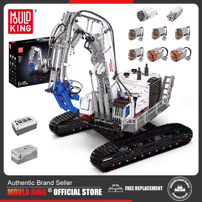 Mould King 17062 Remote-Controlled Demolition Excavator Building Set | 4,195 Pcs