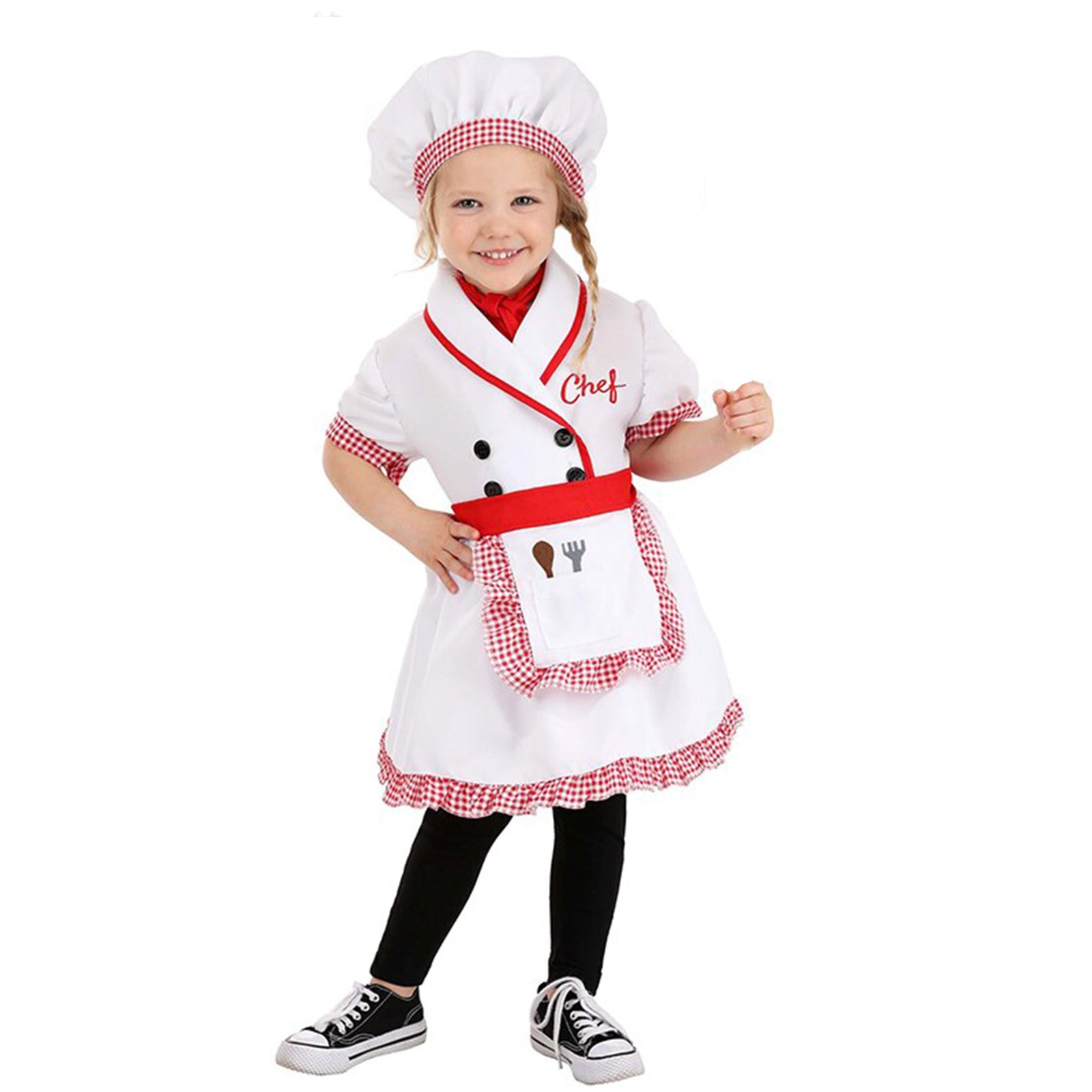 Kid's Doctor Chef Costume Child Chef Coat for Boys Girls Cook Outfi Halloween Children For Kids Uniform Book Week Costume