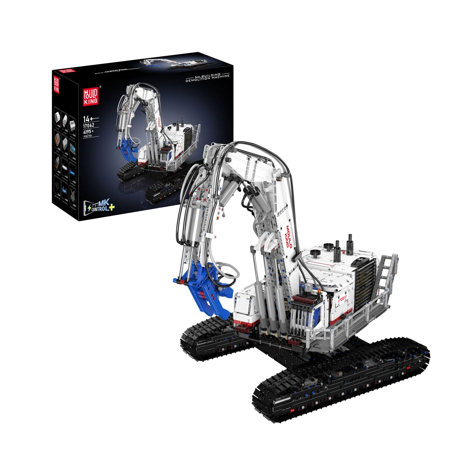 Mould King 17062 Remote-Controlled Demolition Excavator Building Set | 4,195 Pcs