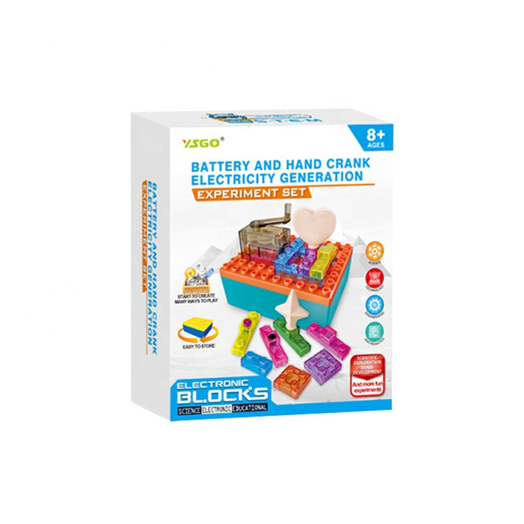 Battery And Hand Crank Electricity Generation Scientific Exploration Brain Development Physical Experiment Set