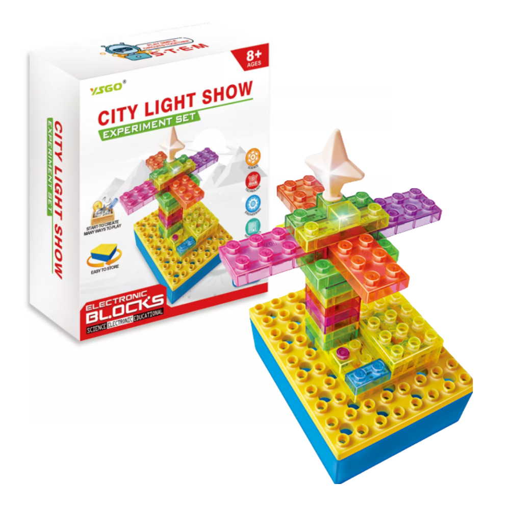 City Light Show Circuit Educational Kit Scientific Exploration Brain Development Physical Experiment Set