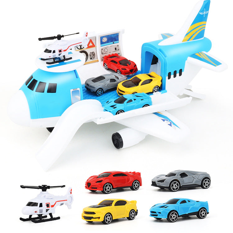 Children Toy Aircraft Vehicles Transports Plane Kids Air Freighter Car Boy Gift