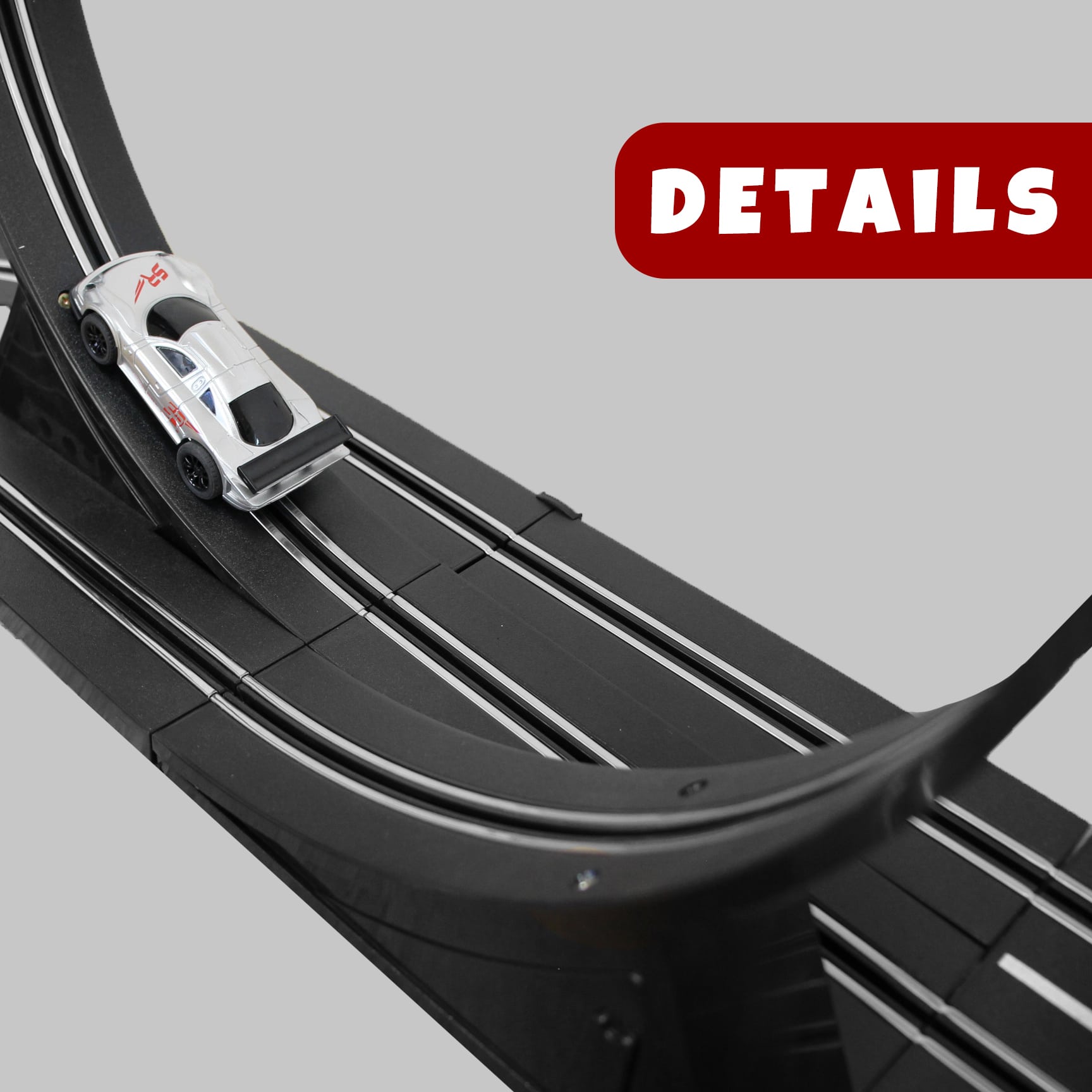 18.1m Electric Track Racing Slot Sets Two Cars Controls Kids Vehicle Toys Gift