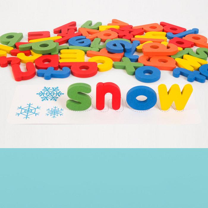 Wooden Cardboard English Spelling Alphabet Game Early Education Educational Gift