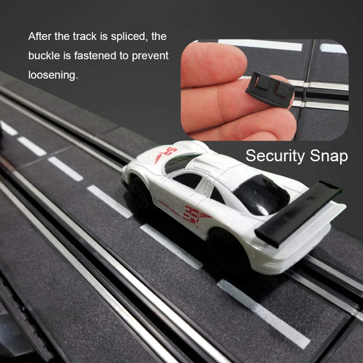 21.2 m Electric Track Racing Slot Sets Two Cars Controls Kids Vehicle Toys Gift