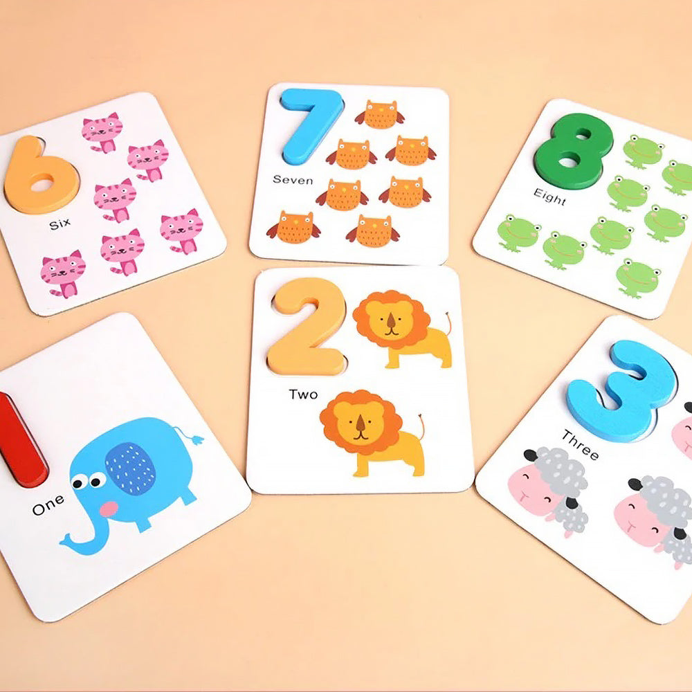 Wooden Math Kit for Kids 3+ | STEM Learning Toy with Counting Sticks, Number Cards & Marker | Develop Numeracy, Creativity & Logic | Non-Toxic Preschool Gift