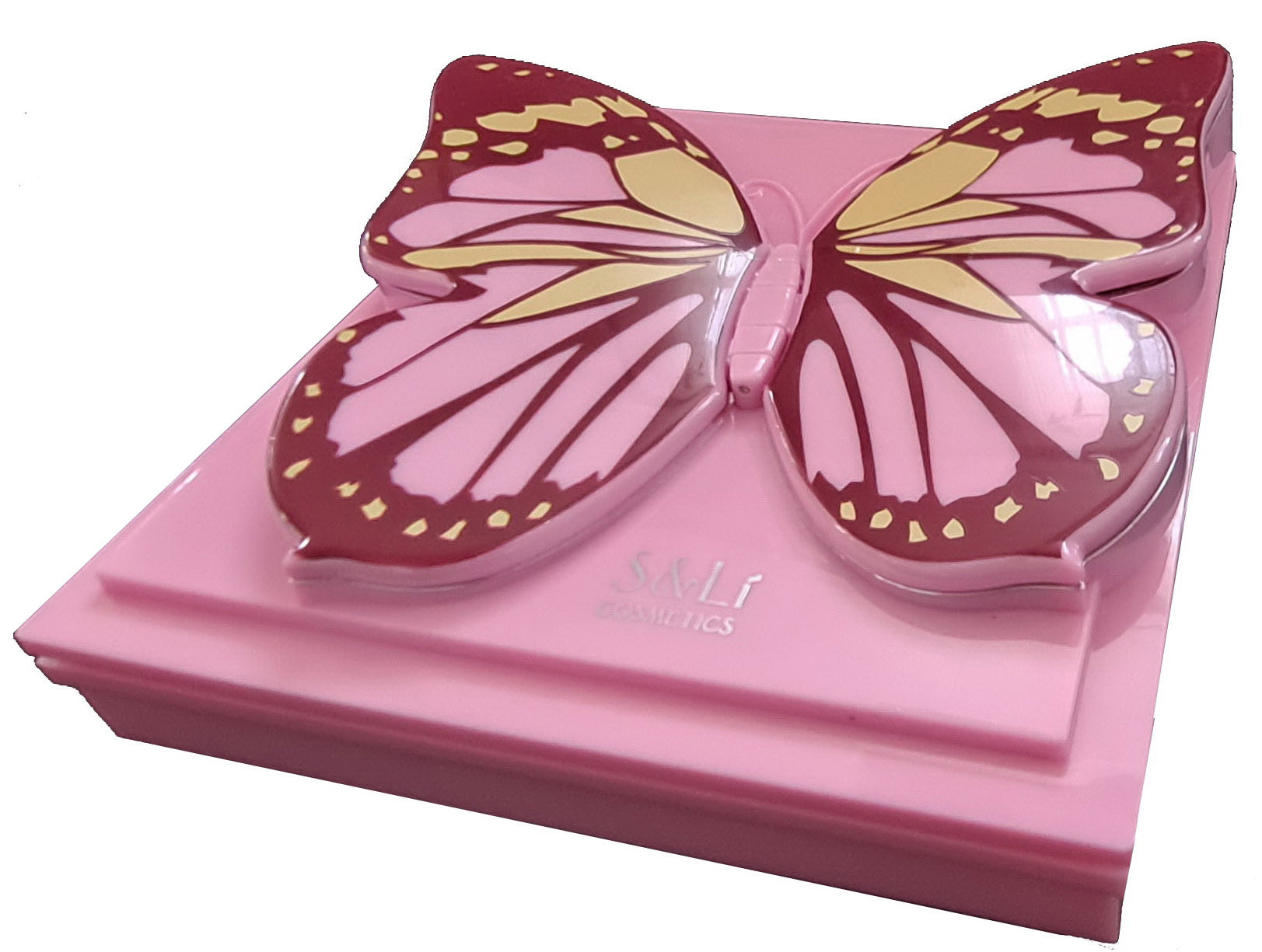 Kid Girls Makeup Set Butterfly Style Eco-friendly Cosmetic Pretend Play Kit Princess Toy