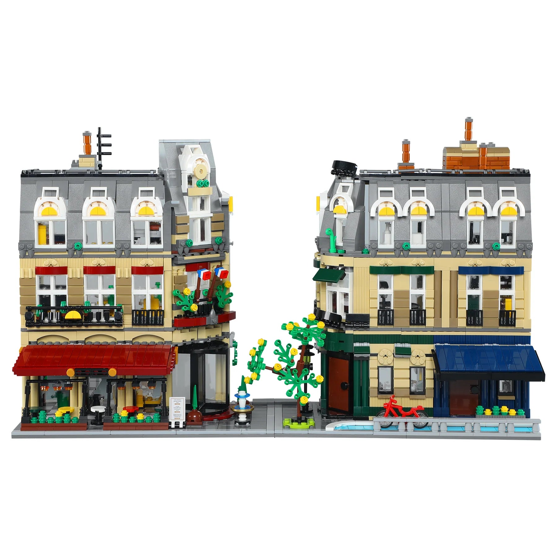 CaDA C66009W 3230 PCS Paris Restaurant Bricks Corner Building Luxurious Interior Perfect as a gift