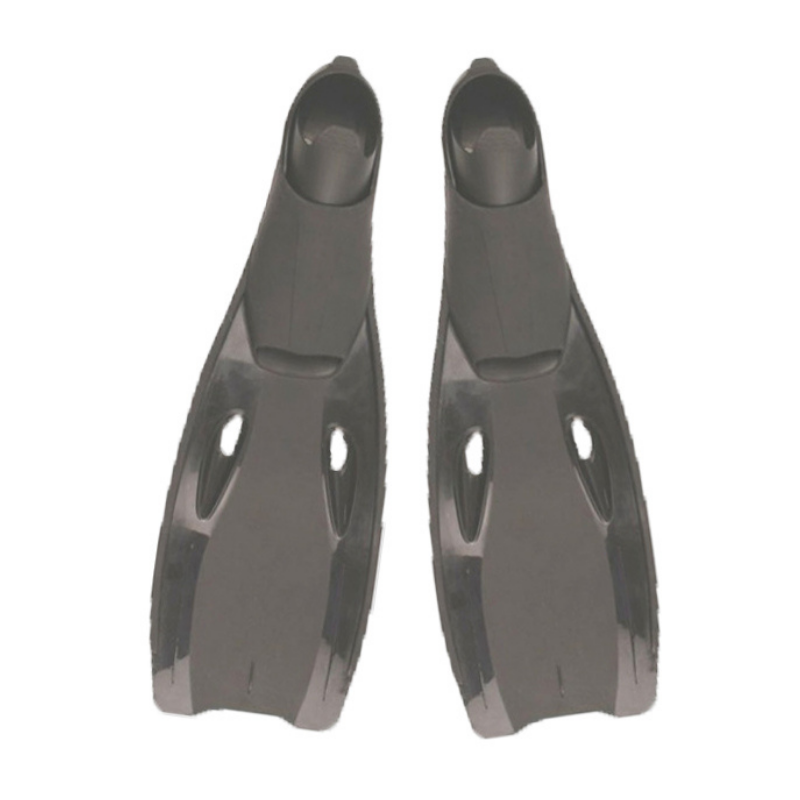 Diving Swimming Fins Full Foot Fins Flippers Flexible Comfort Adult Profession Diving Fins Swimming Fins Water Sports - Black